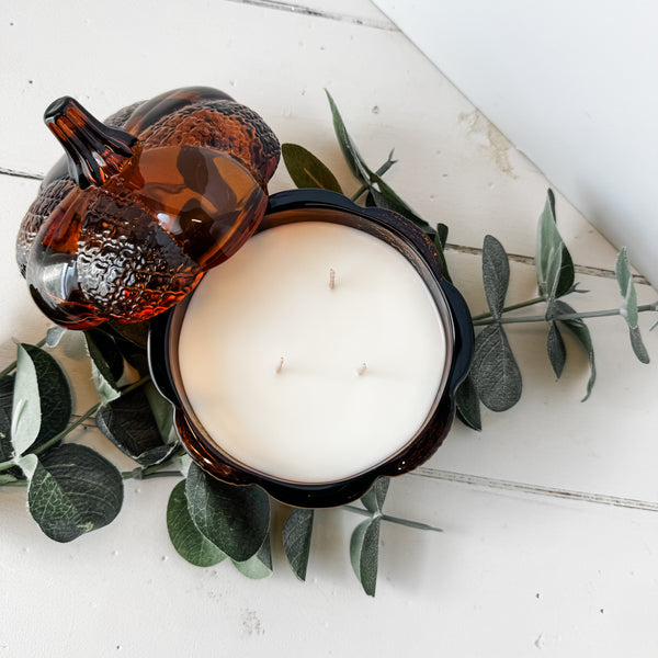Amber Pumpkin Jar