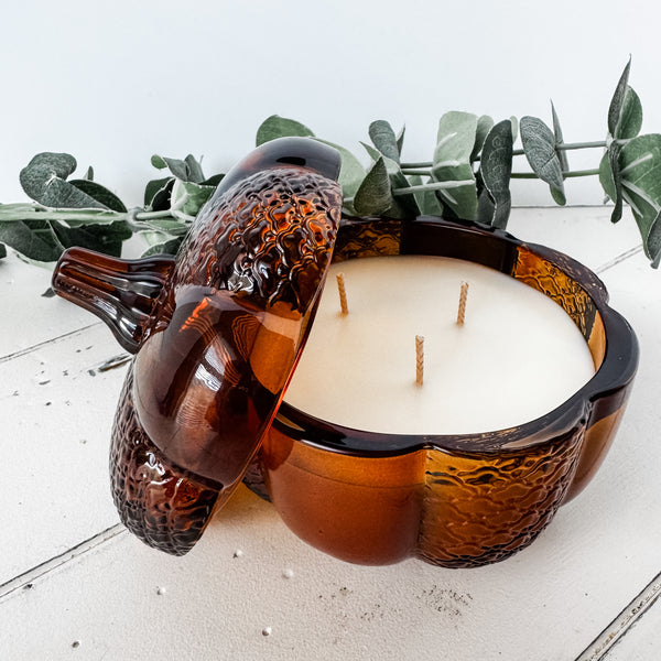 Amber Pumpkin Jar
