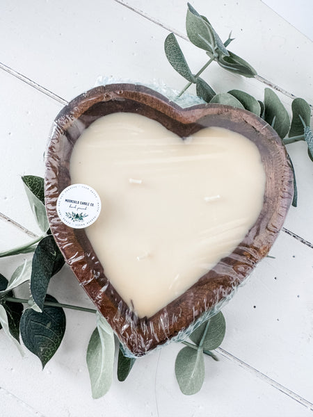 Pre-Poured Ribbed Heart Bowl