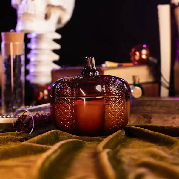 Amber Pumpkin Jar
