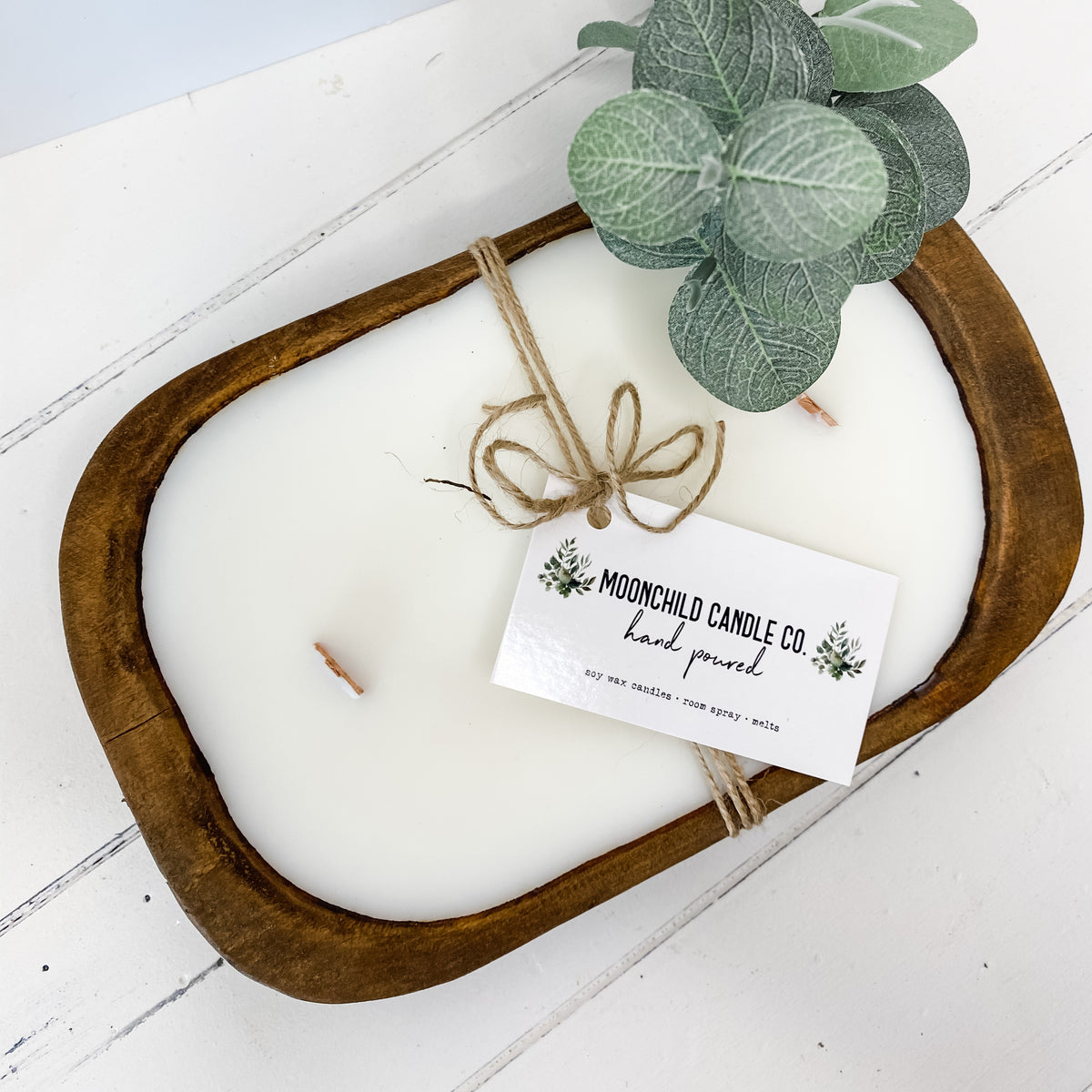 Candle Mini Dough Bowl (natural wood)