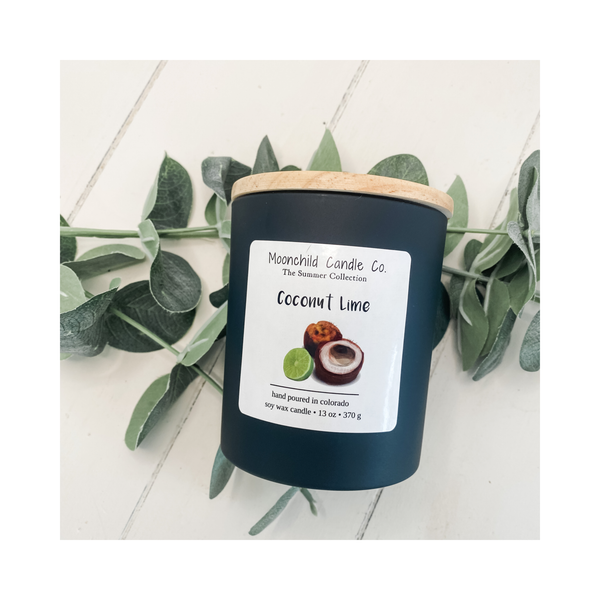 Coconut scented soy candle - Moonchild Candle Co.